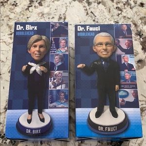 Dr Fauci and Dr Birx Bobbleheads NIB